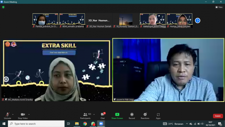 kata sambutan Sekretaris Jurusan